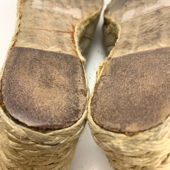 Ralph Lauren CECILIA Linen Espadrille Wedges sz 9 - Picture 12 of 16